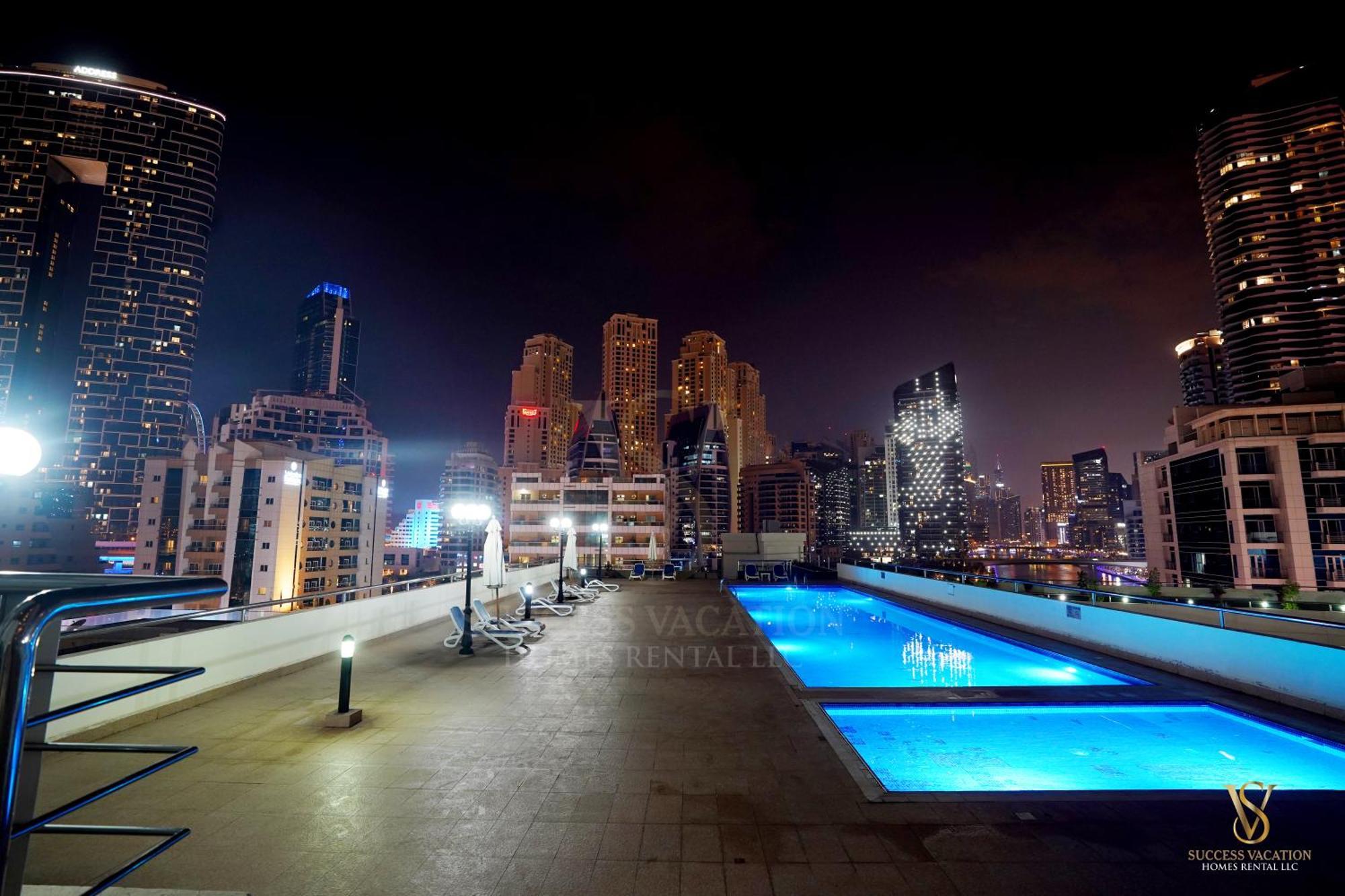 דובאי Success Luxury Apartment - 5 Min Away Marina Corniche - Free Housekeeping Provided Everyday-24-7 Staff Available For Services מראה חיצוני תמונה